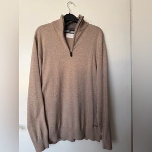 MEN'S 1/4-ZIP KNITTED TOUCH SWEATER